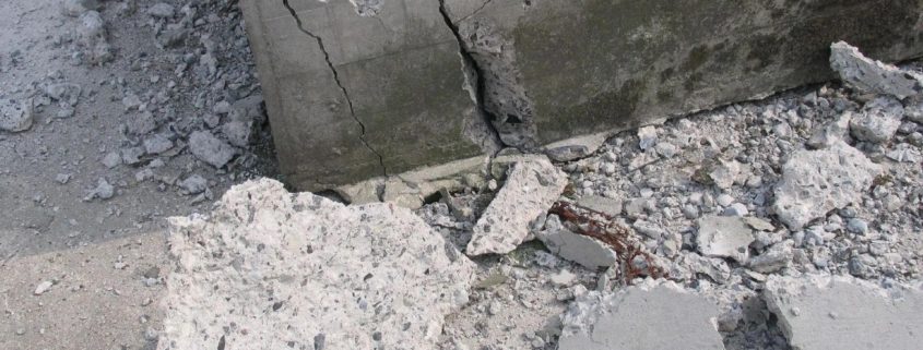 wall damaged