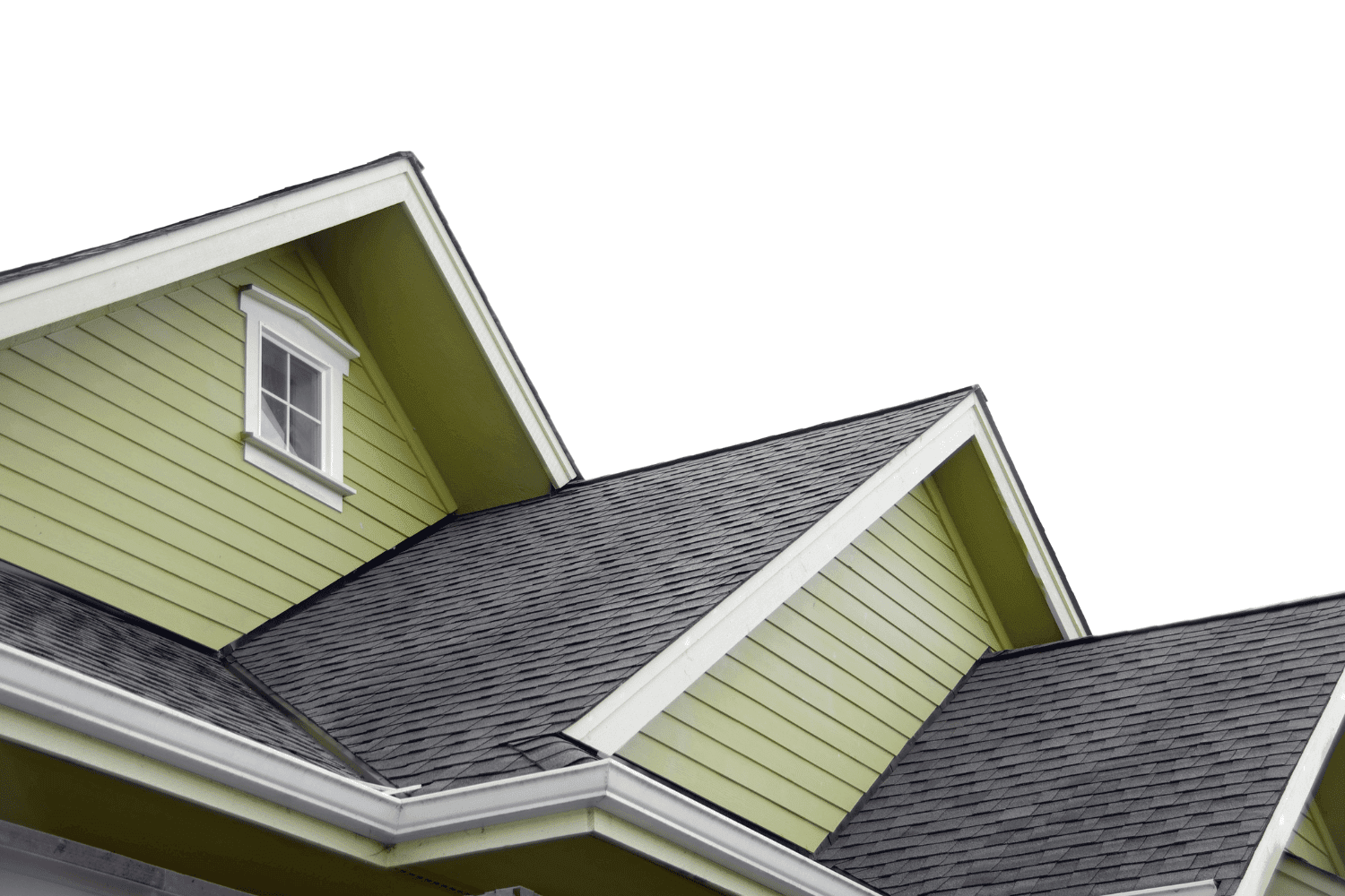 An illustration of the installation process for replacement shingles on a roof. 