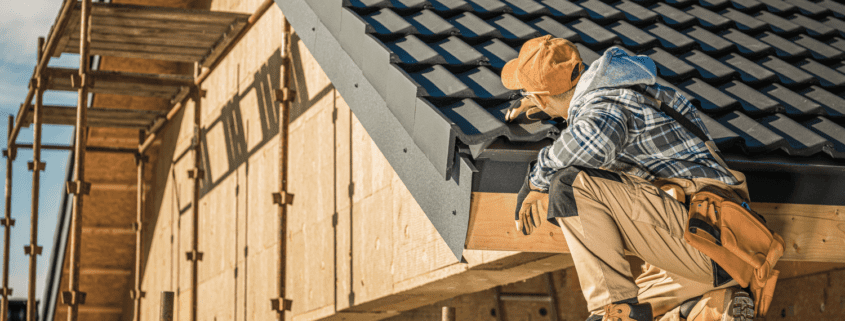 An illustration showing maintenance practices to extend a roof's life expectancy, including regular inspections.