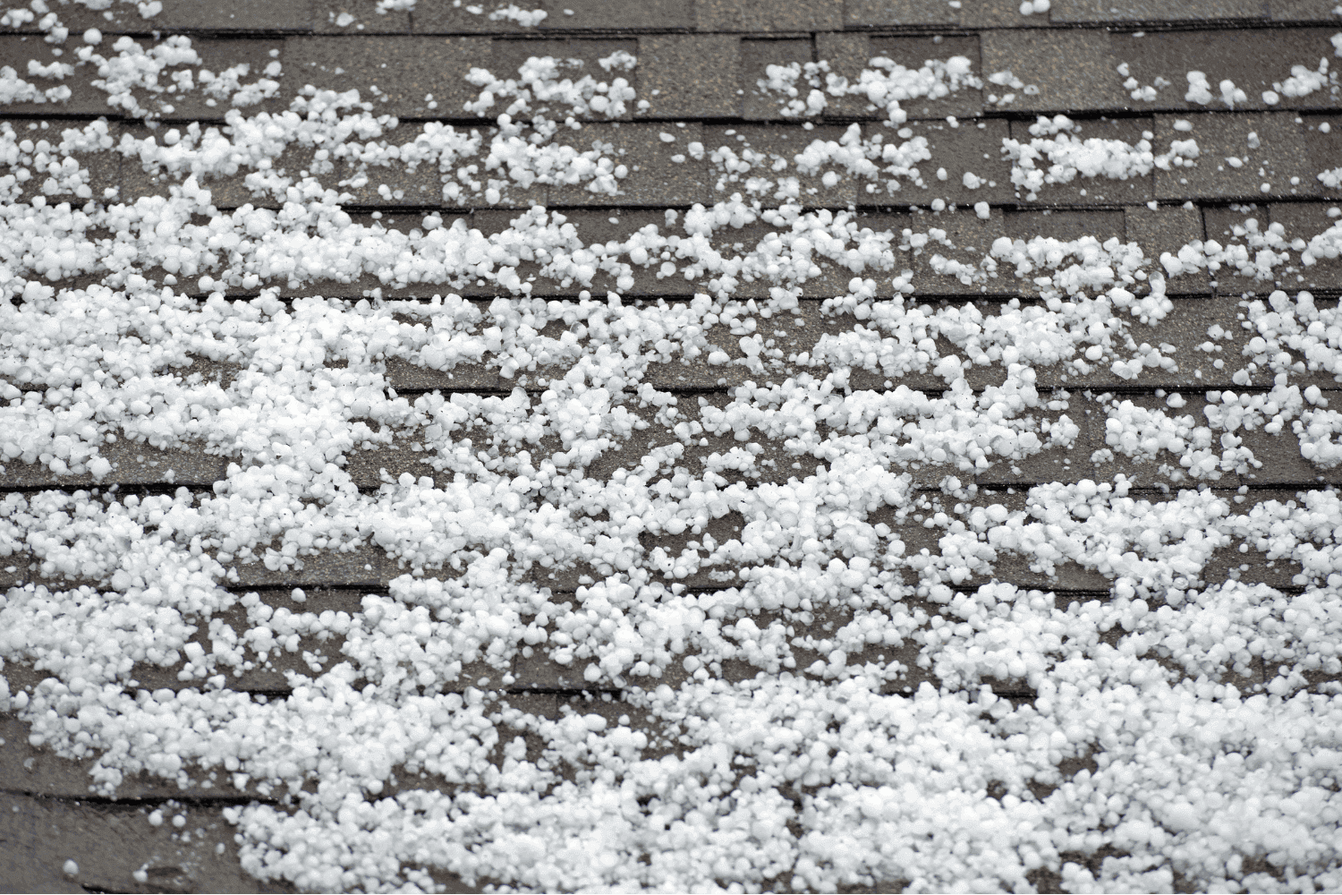 A visual representation of factors affecting hail damage severity, including hail size and wind direction