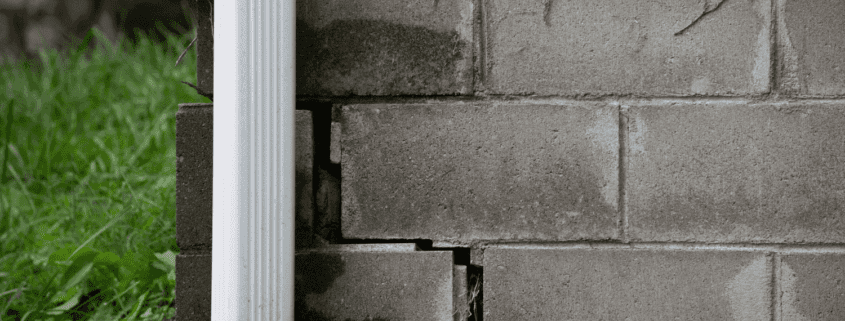 Different types of foundation cracks that require attention.