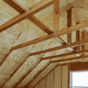 Different types of insulation materials for attics displayed together.