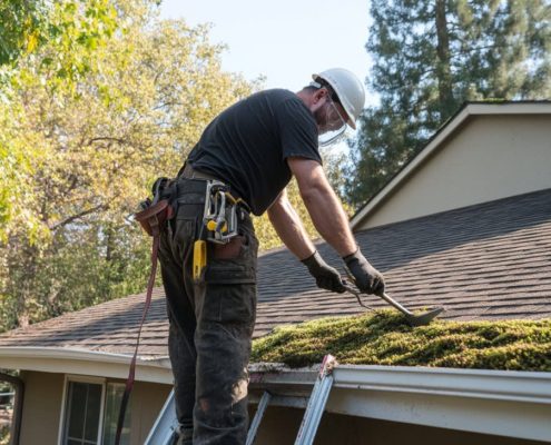 roof moss removal